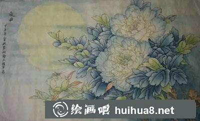 怎么給白牡丹設(shè)色