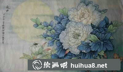 怎么給白牡丹設(shè)色