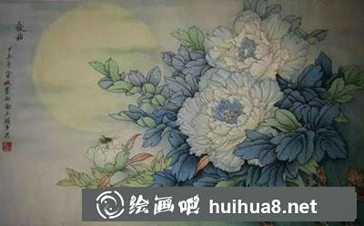 怎么給白牡丹設(shè)色