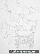 工筆畫荷花教程《深古留香》畫法
