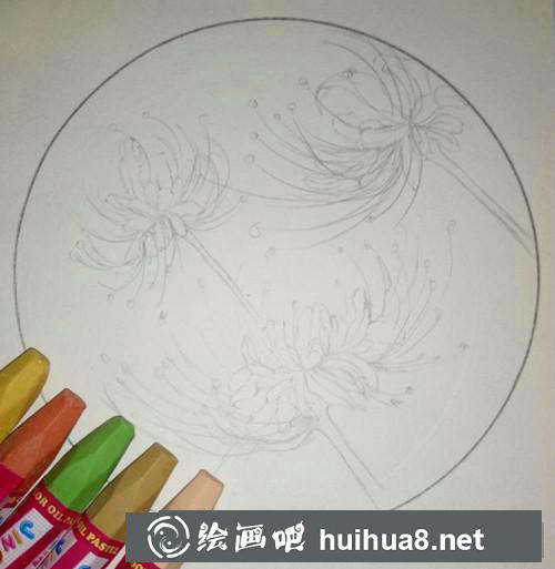 曼珠沙華鋼筆畫