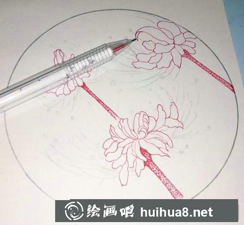 曼珠沙華鋼筆畫
