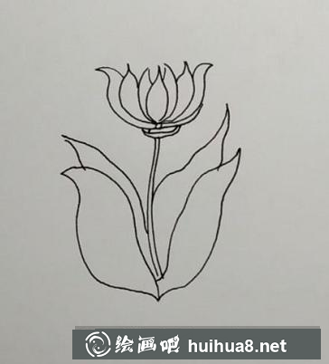 小花兒童畫