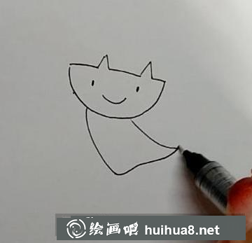 小女孩兒童畫