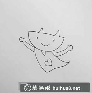 小女孩兒童畫
