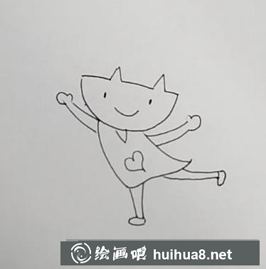 小女孩兒童畫