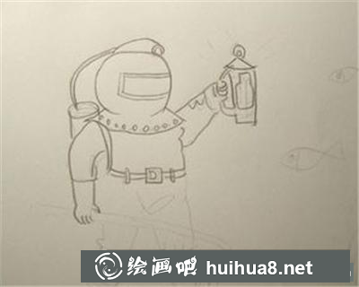 賞魚(yú)的潛水員
