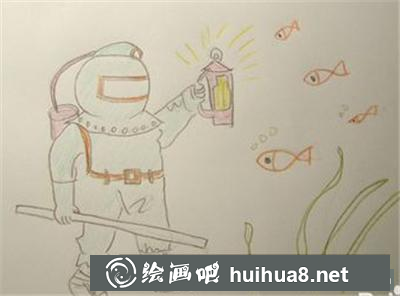 賞魚(yú)的潛水員