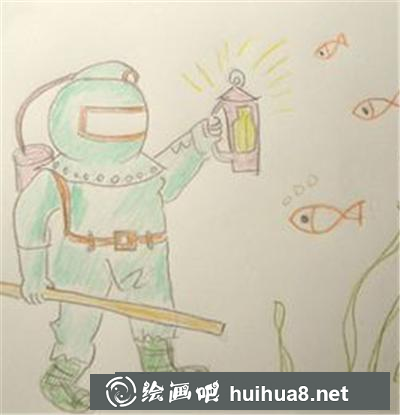 賞魚(yú)的潛水員