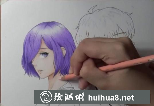 彩鉛動(dòng)漫人物