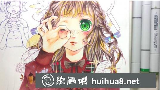 馬克筆漫畫少女