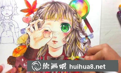 馬克筆漫畫少女