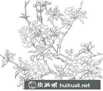 工筆畫海棠花繪制教程