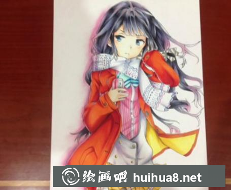 馬克筆畫二次元萌妹子