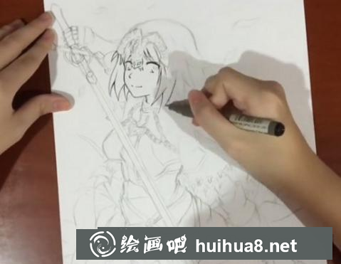 女騎士亞瑟王的畫法