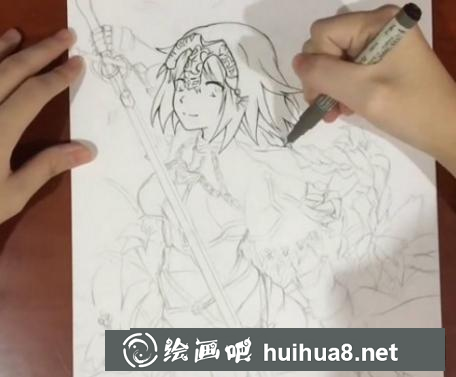 女騎士亞瑟王的畫法