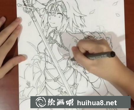 女騎士亞瑟王的畫法
