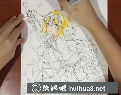 女騎士亞瑟王的畫法