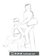 人物組合速寫技巧解析