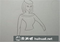 兒童畫教程購(gòu)物女孩學(xué)畫畫