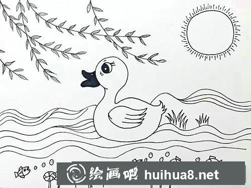 怎么畫春江水暖鴨先知
