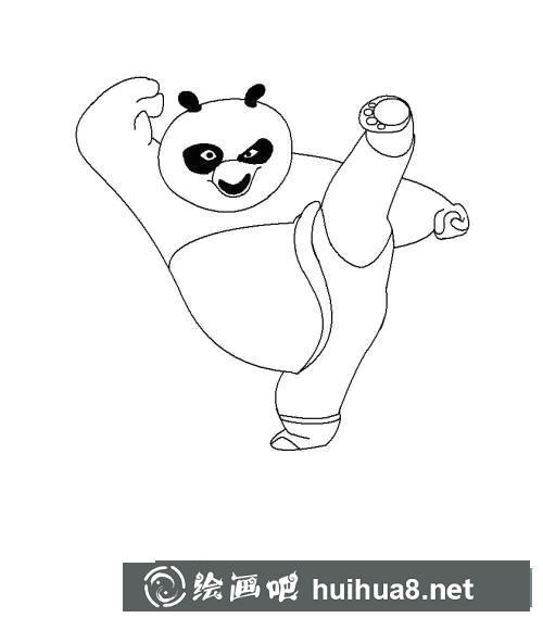 怎么繪制功夫熊貓