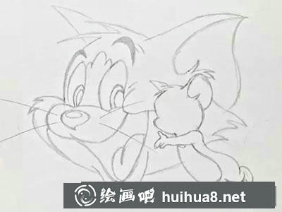怎么畫貓和老鼠