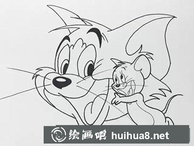 怎么畫貓和老鼠