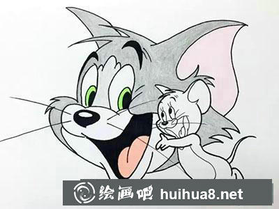 怎么畫貓和老鼠
