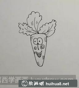 胡蘿卜兒童畫
