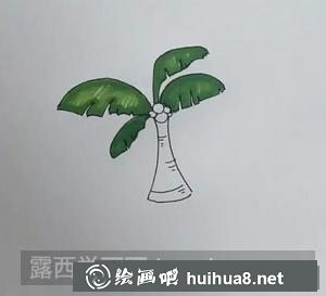 椰子樹兒童畫