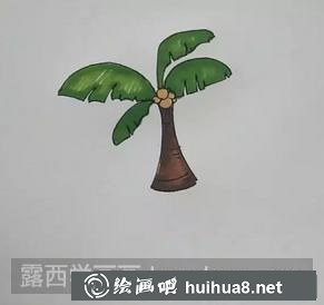 椰子樹兒童畫