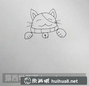 招財(cái)貓兒童畫(huà)