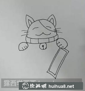 招財(cái)貓兒童畫(huà)