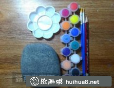 丙烯石頭畫教程教你畫蝴蝶