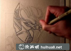 漫威黑豹馬克筆繪教程