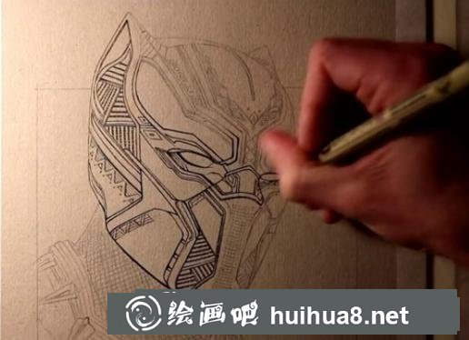 漫威黑豹的畫法