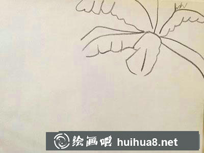 海灘風(fēng)景兒童畫教程
