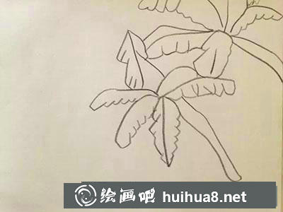 海灘風(fēng)景兒童畫教程