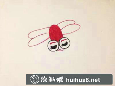 兒童畫(huà)蜻蜓畫(huà)法步驟