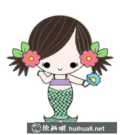 兒童畫(huà)教程:怎么繪制美人魚(yú) 兒童畫(huà)教程:怎么繪制美人魚(yú)