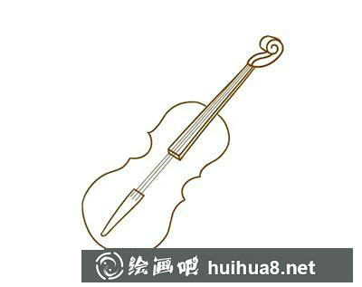 兒童畫教程：怎么繪制小提琴