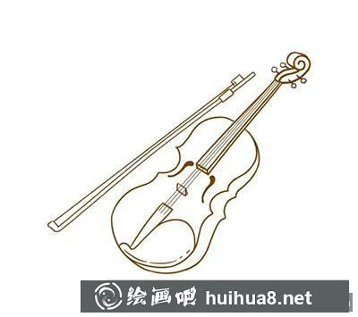 兒童畫教程：怎么繪制小提琴