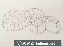 兒童畫教程中秋月餅繪制方法