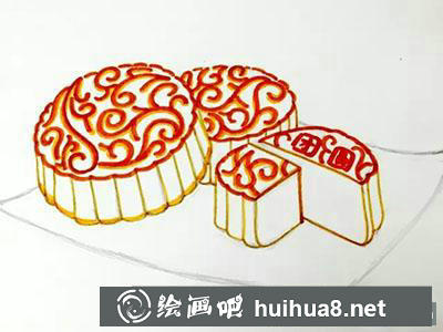 兒童畫(huà)教程：怎么繪制中秋月餅