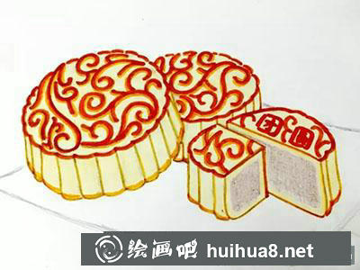 兒童畫(huà)教程：怎么繪制中秋月餅