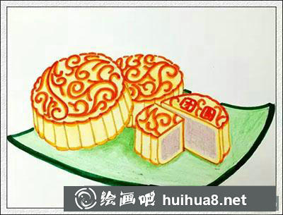 兒童畫(huà)教程：怎么繪制中秋月餅