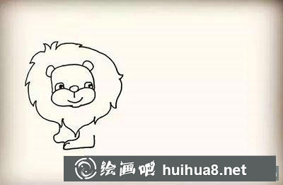 兒童畫教程：怎么繪制獅子