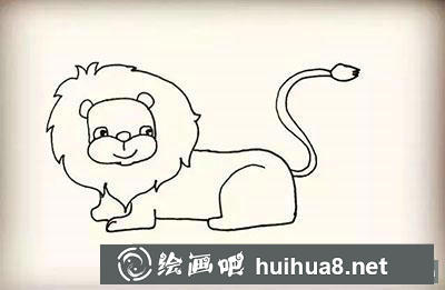兒童畫教程：怎么繪制獅子