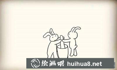 兒童畫教程：怎么繪制月兔